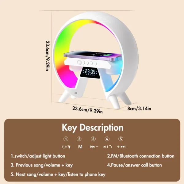 Smart Light Speaker Alarm Clock