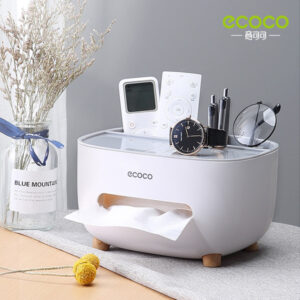 Ecoco Tissue Case & Multifunctional Desk Organizer-2