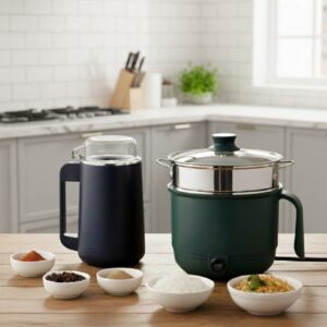 Electric Grinder and Mini Cooker Combo