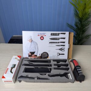 Zepter 6-Piece Kitchen Knife Set with Knife s Sharpener