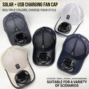 Solar Fan Cooling Cap (USB Rechargeable Smart Cooling Hat)