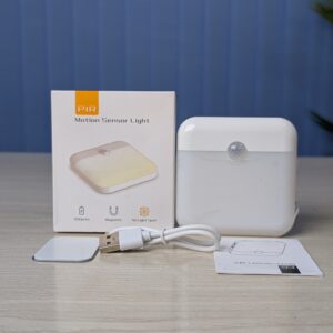 Wireless USB Rechargeable PIR Motion Sensor Light - Square Smart Lamp