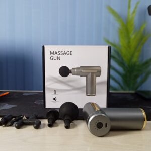 Mini Portable Massage Gun - 4 Head Rechargeable Muscle Relaxer