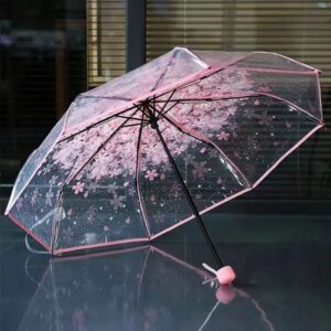 Stylish Transparent Printed Umbrella