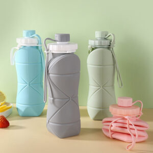 Silicone Foldable Water Bottle - Portable Collapsible Bottle